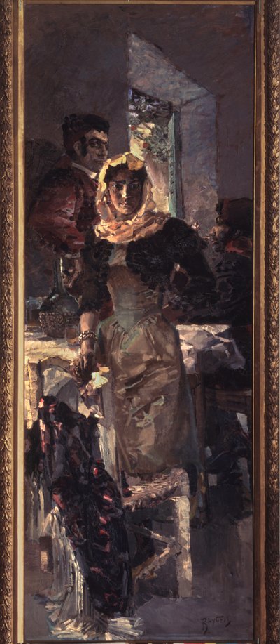 Spanje door Mikhail Aleksandrovich Vrubel