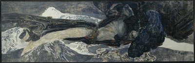 Vliegende Demon, 1899 door Mikhail Aleksandrovich Vrubel