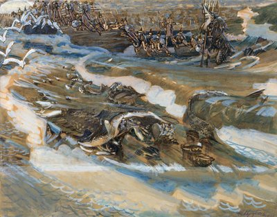Illustratie voor het sprookje van de Tsaar Saltan door A. Poesjkin, 1901 door Mikhail Aleksandrovich Vrubel