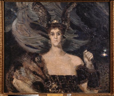 De Walkure, portret van de kunstenaar en mecenas gravin Maria Tenisheva door Mikhail Aleksandrovich Vrubel