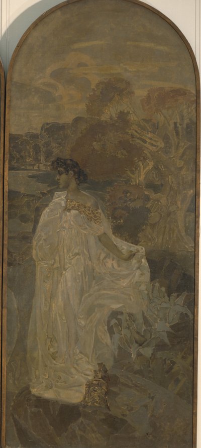 Minerva drieluik Het oordeel van Parijs, 1893 door Mikhail Aleksandrovich Vrubel