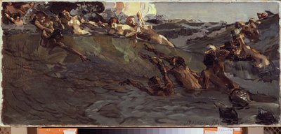 Spelende Naiaden en Tritons door Mikhail Aleksandrovich Vrubel