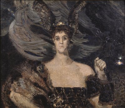 De Walkure. Portret van de kunstenaar en beschermheer gravin Maria Tenisheva 1867-1928, 1899 door Mikhail Aleksandrovich Vrubel