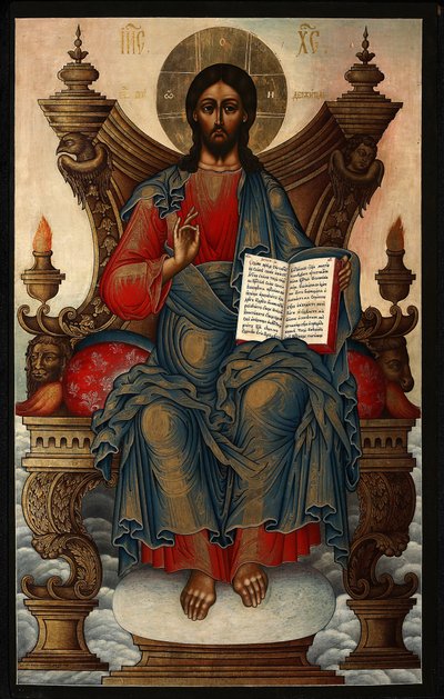 De Verlosser op de troon door Mikhail Alexeyevich Soplyakov