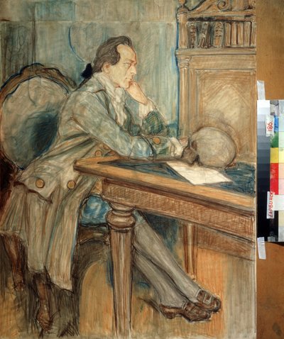 Johann Wolfgang von Goethe (1749-1832) ontdekt het menselijke intermaxillaire bot op 27 maart 1784 door Mikhail Dmitrievich Ezuchevsky