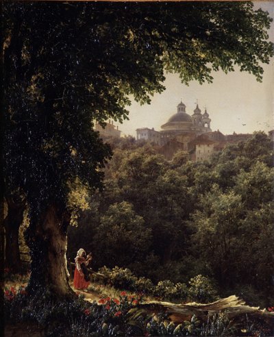 Ariccia nabij Rome, 1836 door Mikhail Ivanovich Lebedev