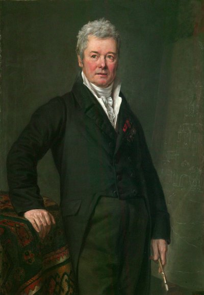 Portret van de kunstenaar Fjodor Alexeev door Mikhail Ivanovich Terebenev