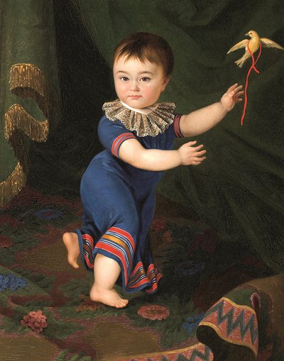 Portret van graaf Dmitri Nikolayevich Sheremetev 1803-1871 als kind, 1805 door Mikhail Matveevich Cherkasov