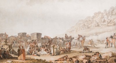De Dood van Prins Grigori Potyomkin in de Bessarabië-steppe, 1791 door Mikhail Matveevich Ivanov