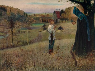 De Droom van het Kind Bartholomew door Mikhail Nesterov