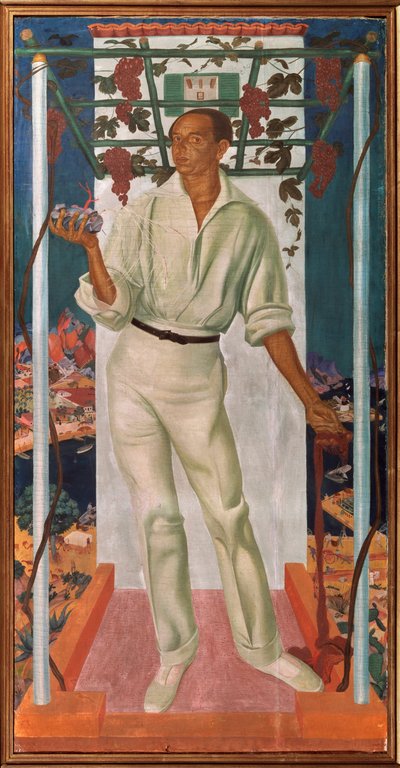 Portret van de Mexicaanse kunstenaar Roberto Montenegro Nervo door Mikhail Nikolayevich Yakovlev
