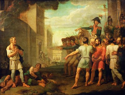 De executie van de Russen door Franse soldaten in 1812 door Mikhail Tikhonov