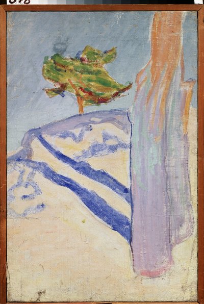 Twee bomen door Mikhail Vasilievich Matyushin