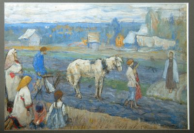 Op het veld door Mikhail Vasilievich Nesterov
