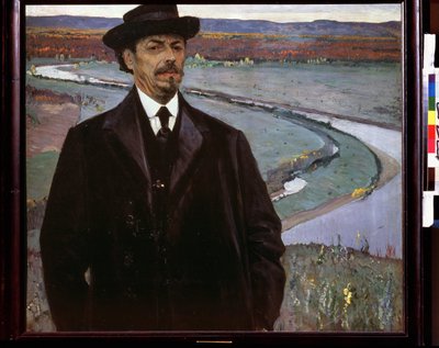 Zelfportret. door Mikhail Vasilievich Nesterov