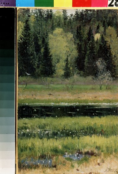 Landschap door Mikhail Vasilievich Nesterov