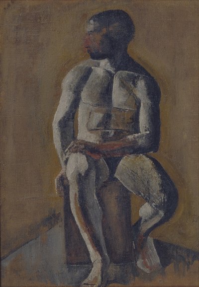 Portret van Kirill Zdanevich 1892-1969, 1910s door Mikhail Vasilyevich Le Dantyu