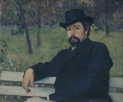Portret van de schilder Nikolai Alexandrovich Yaroshenko door Mikhail Vasilyevich Nesterov
