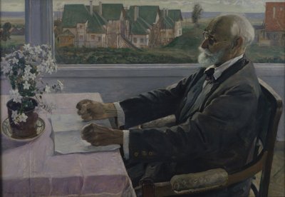 Portret van de fysioloog, psycholoog en arts Ivan P. Pavlov 1849-1936, 1935 door Mikhail Vasilievich Nesterov