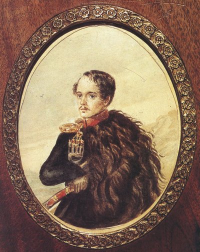 Zelfportret, 1837 door Mikhail Yuryevich Lermontov