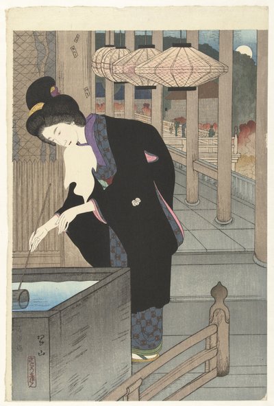Een bezoek aan de Kiyomizu tempel door Miki Suizan
