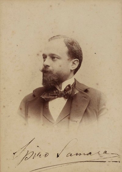 Portret van de Componist Spyridon Samaras 1861-1917, ca. 1894 door Milano . Guigoni and Bossi