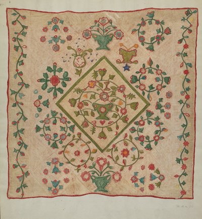 Applicatie Quilt door Mildred E. Bent