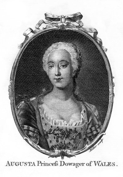 Augusta, Prinses van Wales, 1719-1772 door Miller