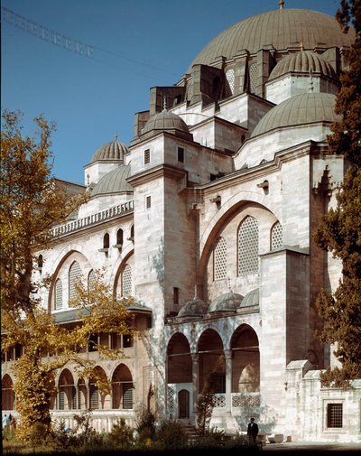 Uitzicht op de Suleymaniye-moskee (1550-1557) door Mimar Sinan