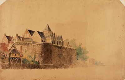 Oude kathedraal en toren van Harold, St. Valery door Miner Kilbourne Kellogg