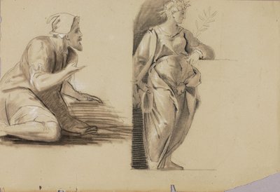 Figuur Studies door Miner Kilbourne Kellogg