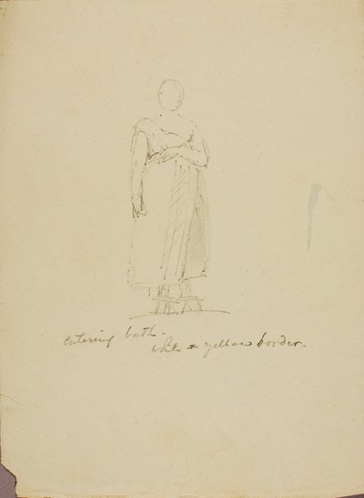 Figuur Studie (Bad ingaan) door Miner Kilbourne Kellogg