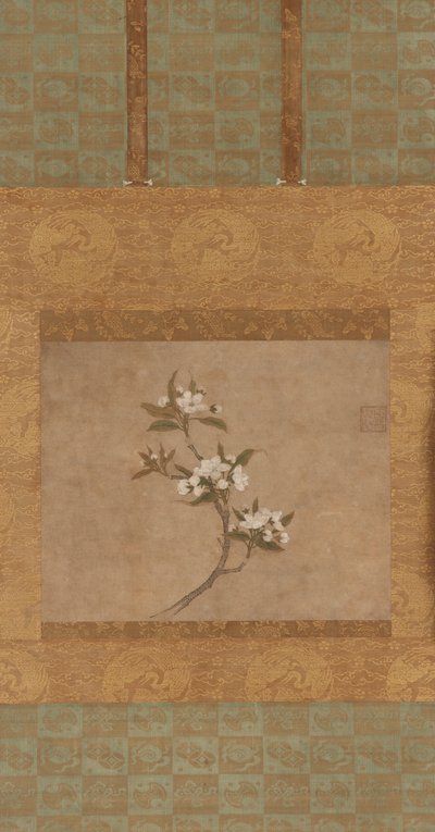 Een tak van perenbloesems door Ming Dynasty Chinese School