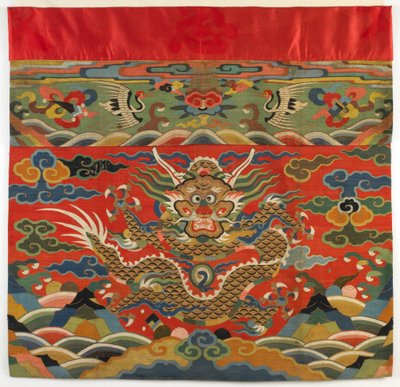 Altaarfront, vroeg 17e eeuw (zijde in tapisseriebinding) door Ming Dynasty Chinese School