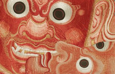 Detail van Keizerlijk Geborduurde Zijde Thangka door Ming Dynasty Chinese School