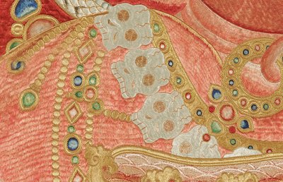 Detail van Keizerlijk Geborduurde Zijde Thangka door Ming Dynasty Chinese School