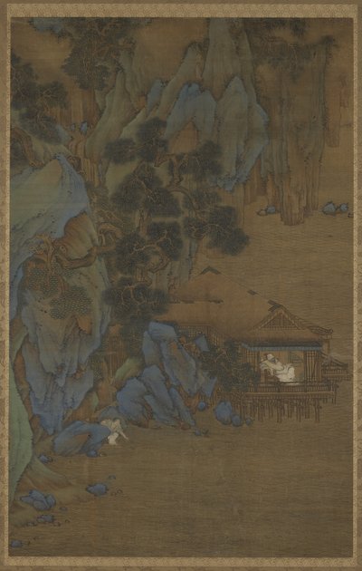 Genieten van de Bries in een Paviljoen aan het Water, 16e-17e eeuw door Ming Dynasty Chinese School