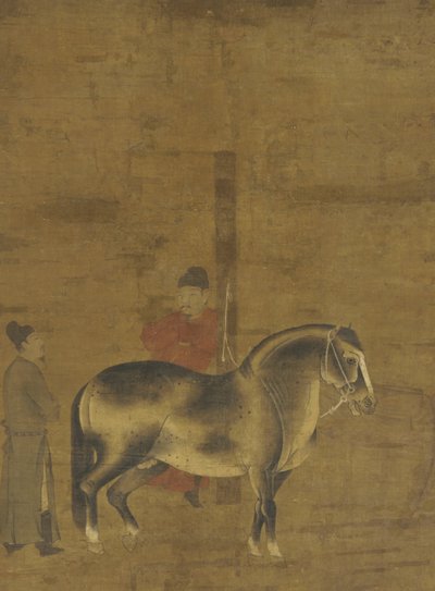 Een Paard Evalueren door Ming Dynasty Chinese School