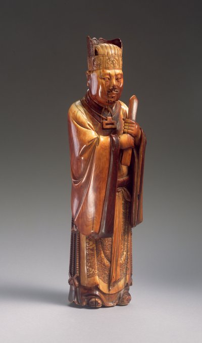 Figuur van een ambtenaar door Ming Dynasty Chinese School