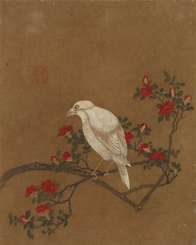 Tien afbeeldingen van vogels en bloemen (kleur op zijde) door Ming Dynasty Chinese School