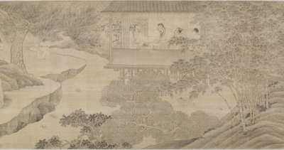 De Bijeenkomst bij het Orchideeën Paviljoen door Ming Dynasty Chinese School