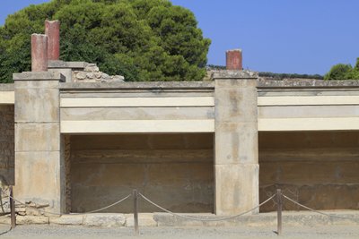Minoïsche archeologische site van Knossos. Westelijke vleugel; Gebied genaamd 