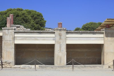 Minoïsche archeologische site van Knossos. Westelijke vleugel; Gebied genaamd 