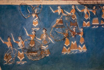 Heilige Bos en Dans Fresco door Minoan