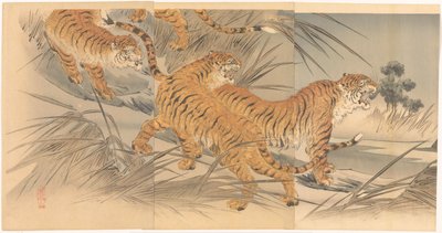 Tijgers en soldaten door Mishima Shôsô