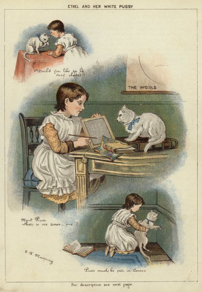 Ethel en haar witte kat door Miss Eliza F. Manning