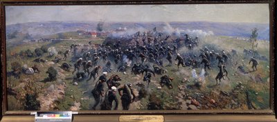Russisch-Turkse Oorlog: De slag bij Gorni Dubnik, 24 oktober 1877 door Mitrofan Borisovic Grekov