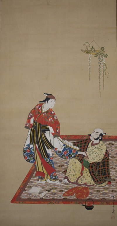 Samurai en Wakashu Bushi to wakashu door Miyagawa Issho