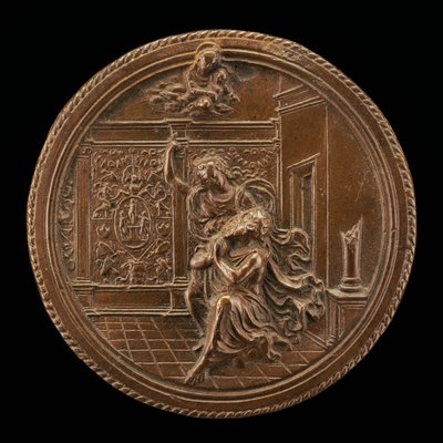 Augustus en de Tiburtijnse Sibylle, eind 15e - begin 16e eeuw door Moderno