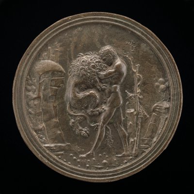 Hercules en de Nemeïsche leeuw door Moderno
